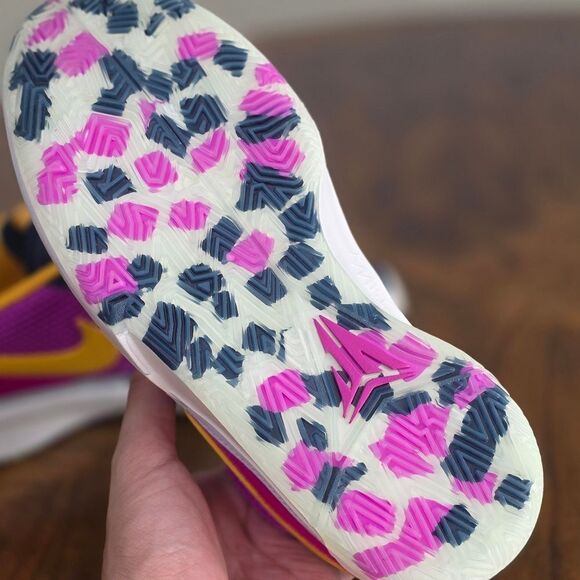 Nike Ja 1 "Summer Camp Ja" Basketball Shoes White Purple Women's Size 8 Patches - Picture 11 of 13